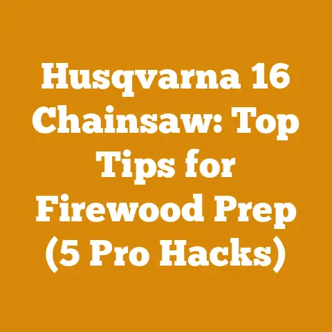 Husqvarna 16 Chainsaw: Top Tips for Firewood Prep (5 Pro Hacks)