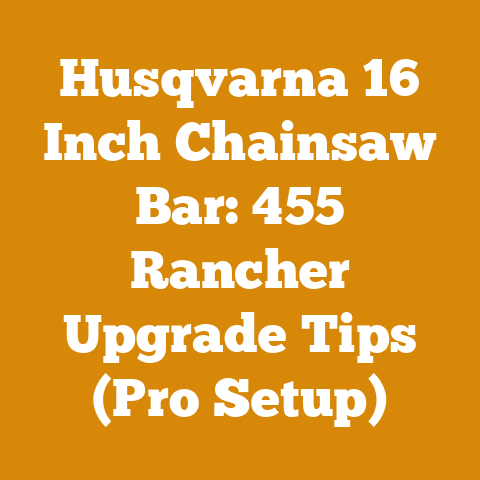 Husqvarna 16 Inch Chainsaw Bar: 455 Rancher Upgrade Tips (Pro Setup)