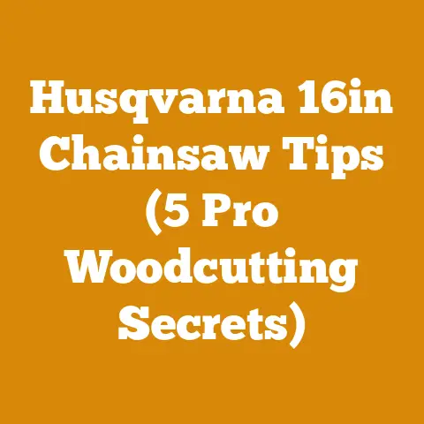 Husqvarna 16in Chainsaw Tips (5 Pro Woodcutting Secrets)