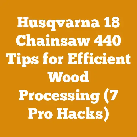 Husqvarna 18 Chainsaw 440 Tips for Efficient Wood Processing (7 Pro Hacks)