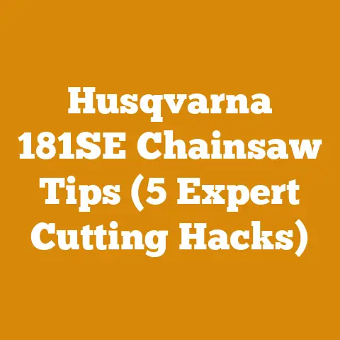 Husqvarna 181SE Chainsaw Tips (5 Expert Cutting Hacks)