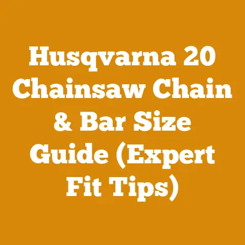 Husqvarna 20 Chainsaw Chain & Bar Size Guide (Expert Fit Tips)