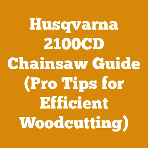 Husqvarna 2100CD Chainsaw Guide (Pro Tips for Efficient Woodcutting)