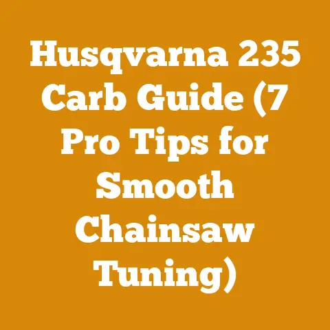 Husqvarna 235 Carb Guide (7 Pro Tips for Smooth Chainsaw Tuning)