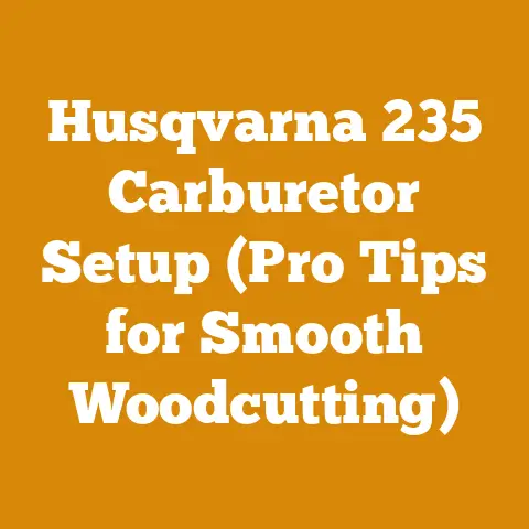 Husqvarna 235 Carburetor Setup (Pro Tips for Smooth Woodcutting)