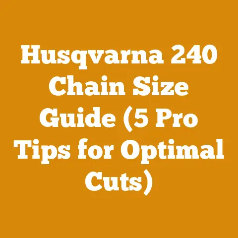 Husqvarna 240 Chain Size Guide (5 Pro Tips for Optimal Cuts)