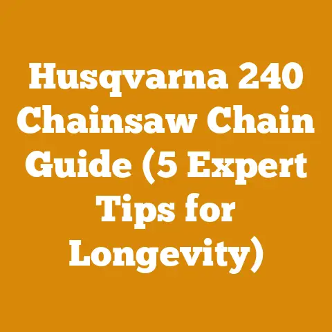 Husqvarna 240 Chainsaw Chain Guide (5 Expert Tips for Longevity)