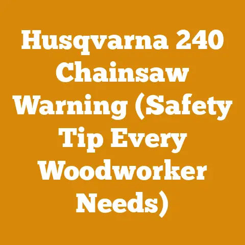 Husqvarna 240 Chainsaw Warning (Safety Tip Every Woodworker Needs)
