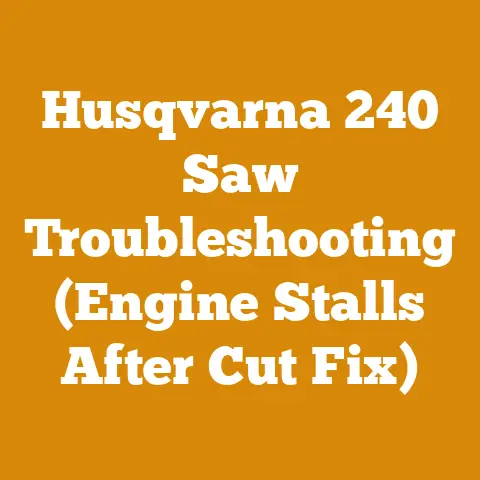 Husqvarna 240 Saw Troubleshooting (Engine Stalls After Cut Fix)