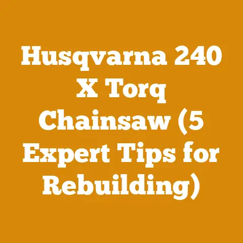 Husqvarna 240 X Torq Chainsaw (5 Expert Tips for Rebuilding)