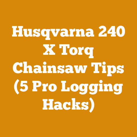 Husqvarna 240 X Torq Chainsaw Tips (5 Pro Logging Hacks)