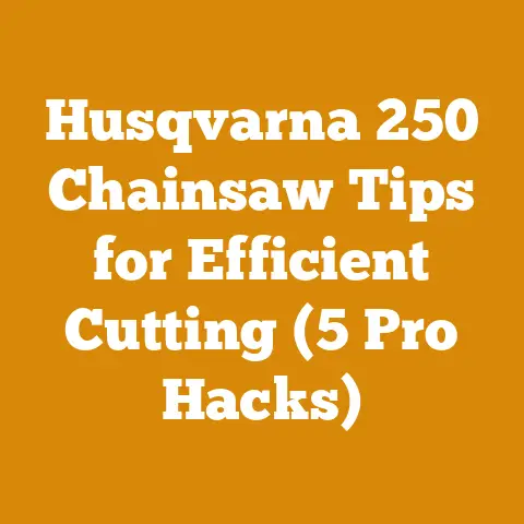 Husqvarna 250 Chainsaw Tips for Efficient Cutting (5 Pro Hacks)