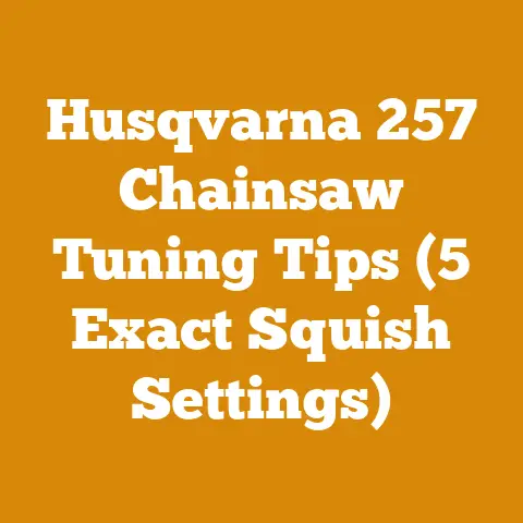 Husqvarna 257 Chainsaw Tuning Tips (5 Exact Squish Settings)
