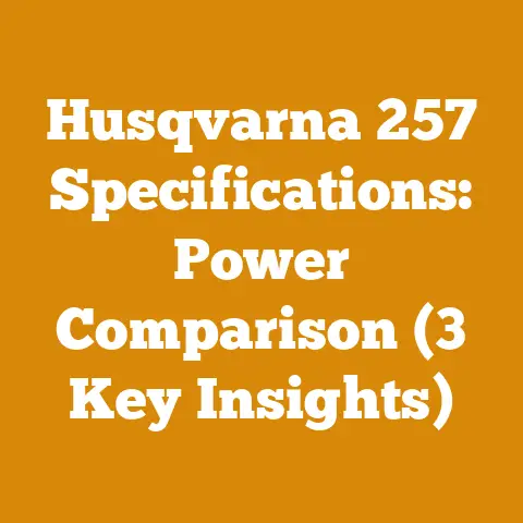 Husqvarna 257 Specifications: Power Comparison (3 Key Insights)