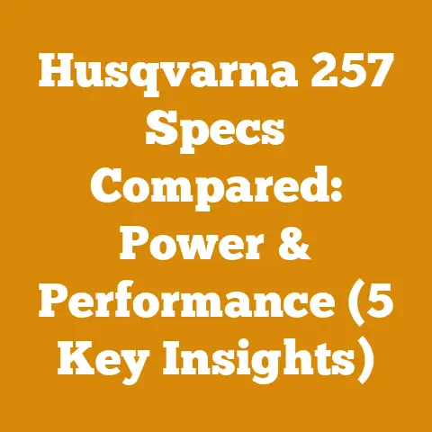 Husqvarna 257 Specs Compared: Power & Performance (5 Key Insights)