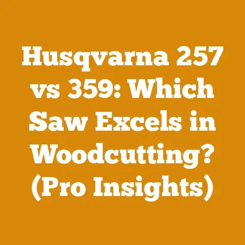 Husqvarna 257 vs 359: Which Saw Excels in Woodcutting? (Pro Insights)