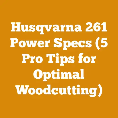 Husqvarna 261 Power Specs (5 Pro Tips for Optimal Woodcutting)