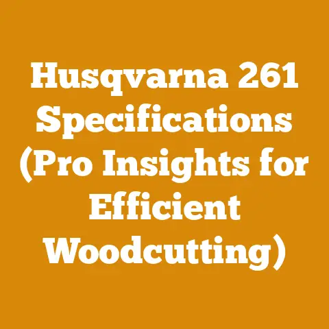 Husqvarna 261 Specifications (Pro Insights for Efficient Woodcutting)