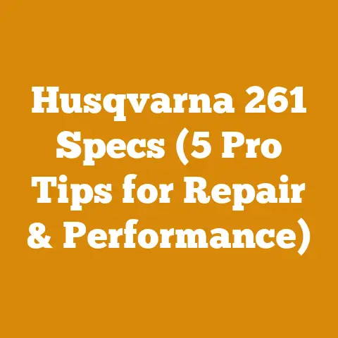 Husqvarna 261 Specs (5 Pro Tips for Repair & Performance)