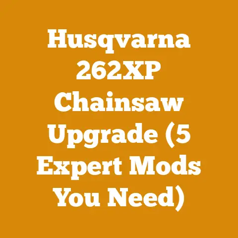 Husqvarna 262XP Chainsaw Upgrade (5 Expert Mods You Need)