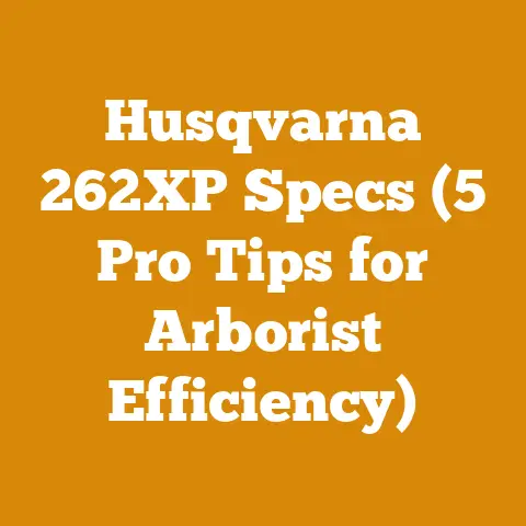 Husqvarna 262XP Specs (5 Pro Tips for Arborist Efficiency)