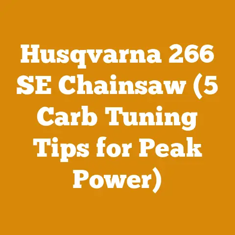 Husqvarna 266 SE Chainsaw (5 Carb Tuning Tips for Peak Power)