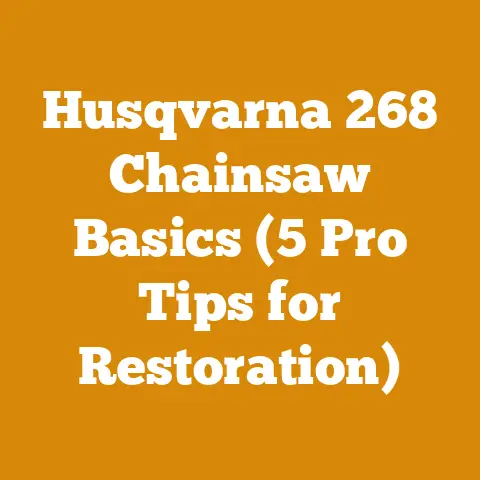 Husqvarna 268 Chainsaw Basics (5 Pro Tips for Restoration)