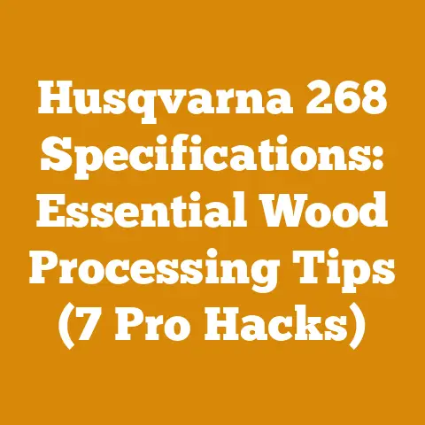 Husqvarna 268 Specifications: Essential Wood Processing Tips (7 Pro Hacks)