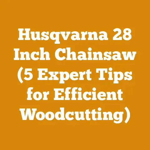 Husqvarna 28 Inch Chainsaw (5 Expert Tips for Efficient Woodcutting)