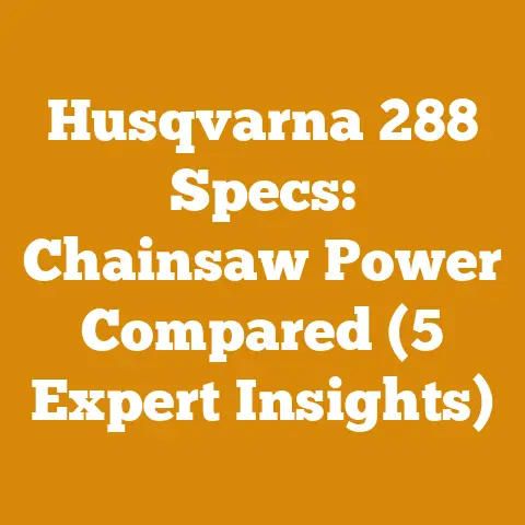 Husqvarna 288 Specs: Chainsaw Power Compared (5 Expert Insights)
