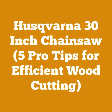 Husqvarna 30 Inch Chainsaw (5 Pro Tips for Efficient Wood Cutting)