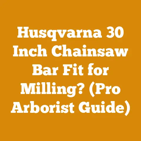 Husqvarna 30 Inch Chainsaw Bar Fit for Milling? (Pro Arborist Guide)