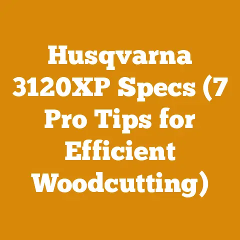 Husqvarna 3120XP Specs (7 Pro Tips for Efficient Woodcutting)