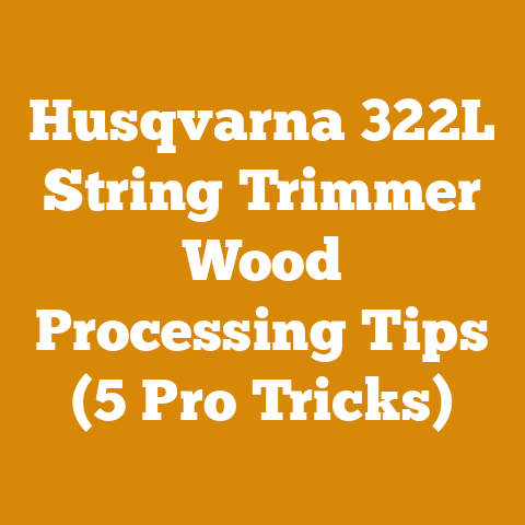 Husqvarna 322L String Trimmer Wood Processing Tips (5 Pro Tricks)