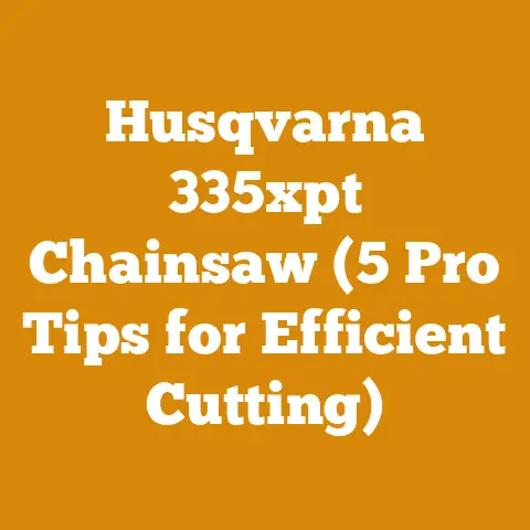 Husqvarna 335xpt Chainsaw (5 Pro Tips for Efficient Cutting)