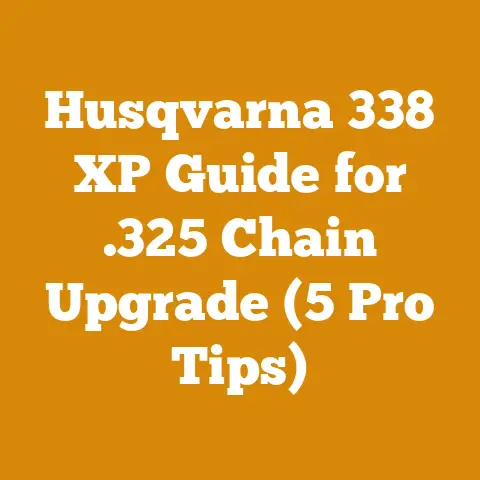Husqvarna 338 XP Guide for .325 Chain Upgrade (5 Pro Tips)