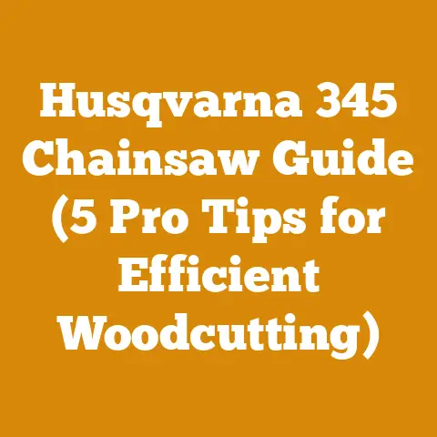 Husqvarna 345 Chainsaw Guide (5 Pro Tips for Efficient Woodcutting)