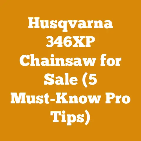 Husqvarna 346XP Chainsaw for Sale (5 Must-Know Pro Tips)