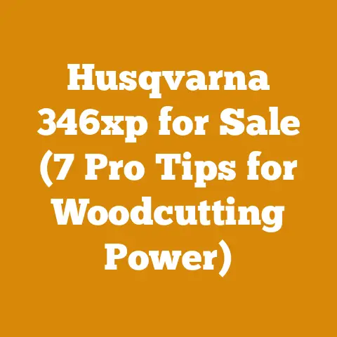 Husqvarna 346xp for Sale (7 Pro Tips for Woodcutting Power)