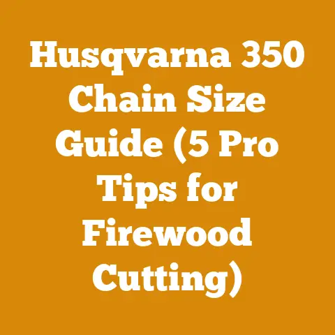 Husqvarna 350 Chain Size Guide (5 Pro Tips for Firewood Cutting)