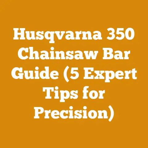 Husqvarna 350 Chainsaw Bar Guide (5 Expert Tips for Precision)