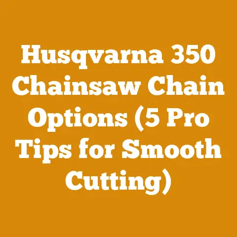 Husqvarna 350 Chainsaw Chain Options (5 Pro Tips for Smooth Cutting)