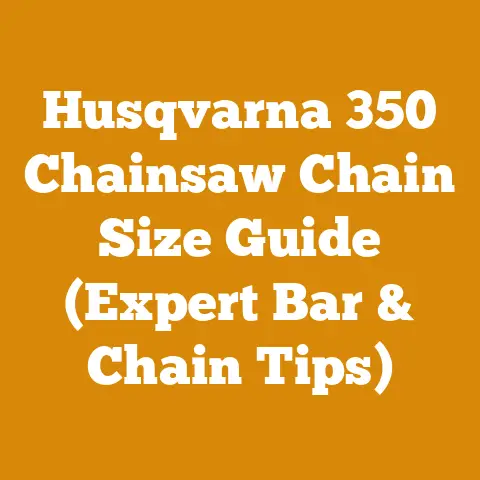 Husqvarna 350 Chainsaw Chain Size Guide (Expert Bar & Chain Tips)