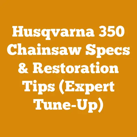 Husqvarna 350 Chainsaw Specs & Restoration Tips (Expert Tune-Up)