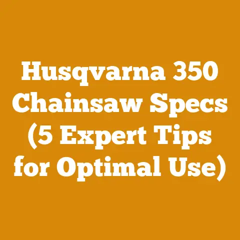 Husqvarna 350 Chainsaw Specs (5 Expert Tips for Optimal Use)