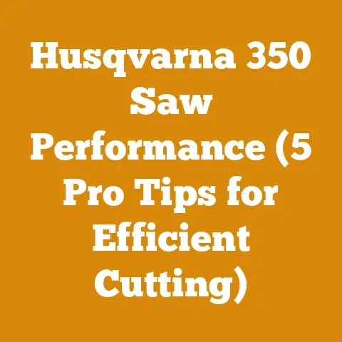Husqvarna 350 Saw Performance (5 Pro Tips for Efficient Cutting)