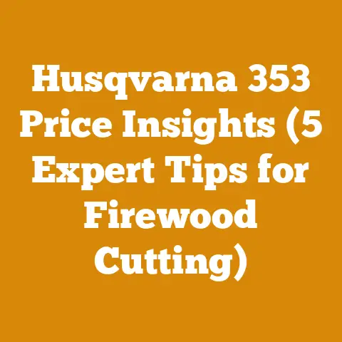 Husqvarna 353 Price Insights (5 Expert Tips for Firewood Cutting)