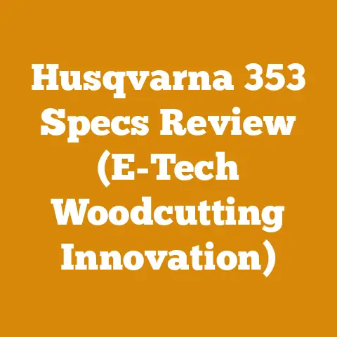 Husqvarna 353 Specs Review (E-Tech Woodcutting Innovation)