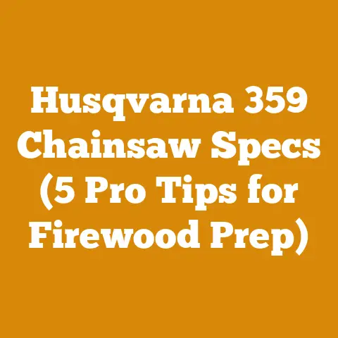 Husqvarna 359 Chainsaw Specs (5 Pro Tips for Firewood Prep)