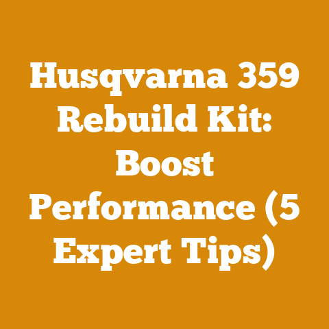 Husqvarna 359 Rebuild Kit: Boost Performance (5 Expert Tips)